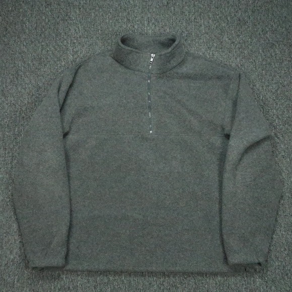 J.CREW Other - VINTAGE J Crew Pullover Mens XL Gray Oarsman Fleece Half Zip Pockets Sweater *